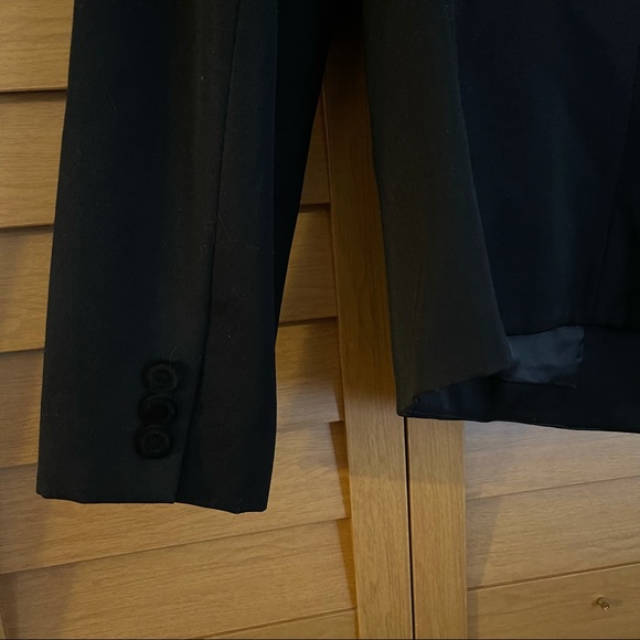 John Weitz Vintage Black Wool Velvet L Blazer Jacket - Picture 8 of 10